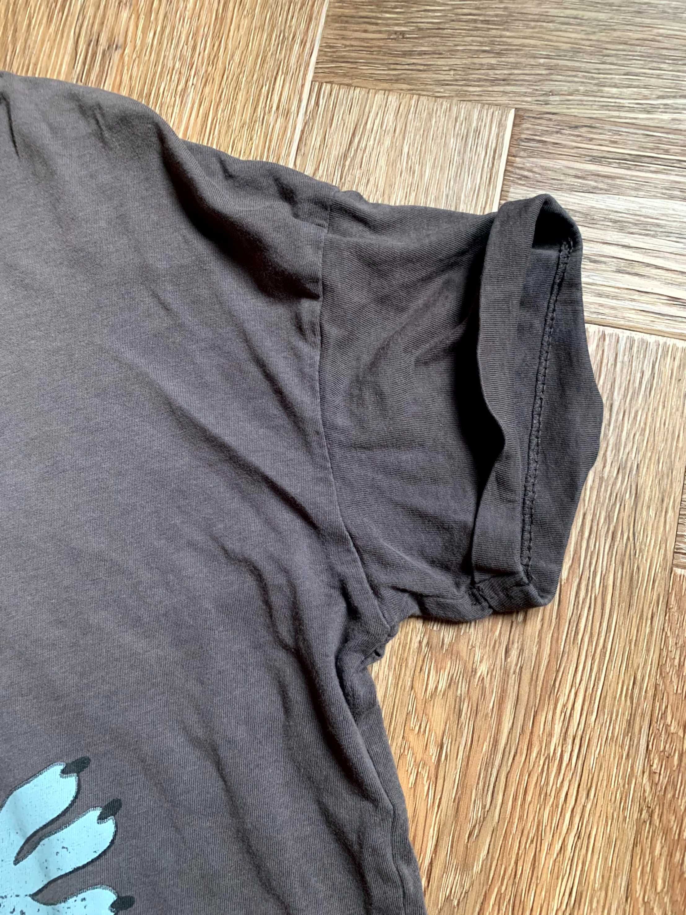 House Wilk i Zając szary t-shirt koszulka z nadrukiem rozm. XS 34 BDB