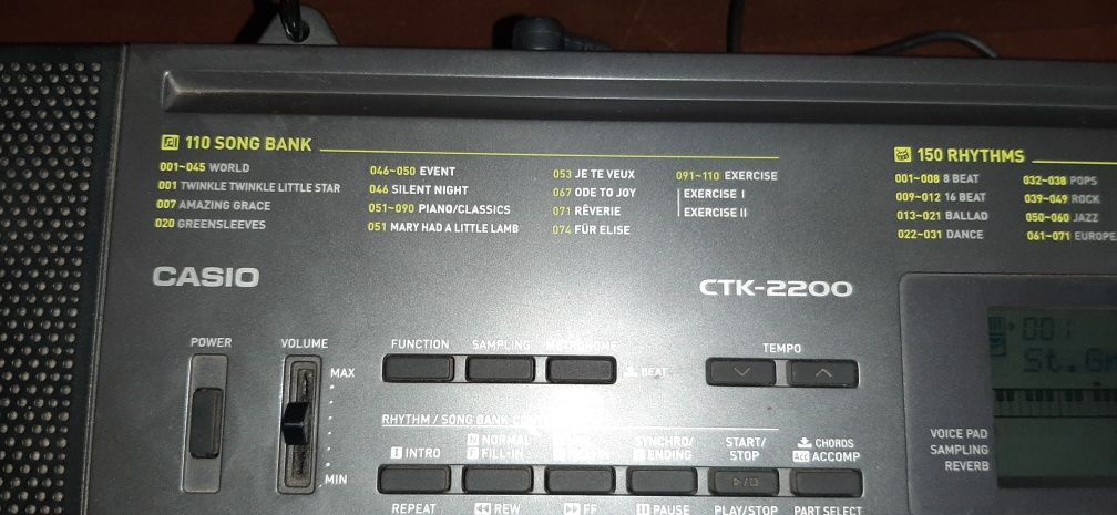 Синтезатор CASIO CTK-2200