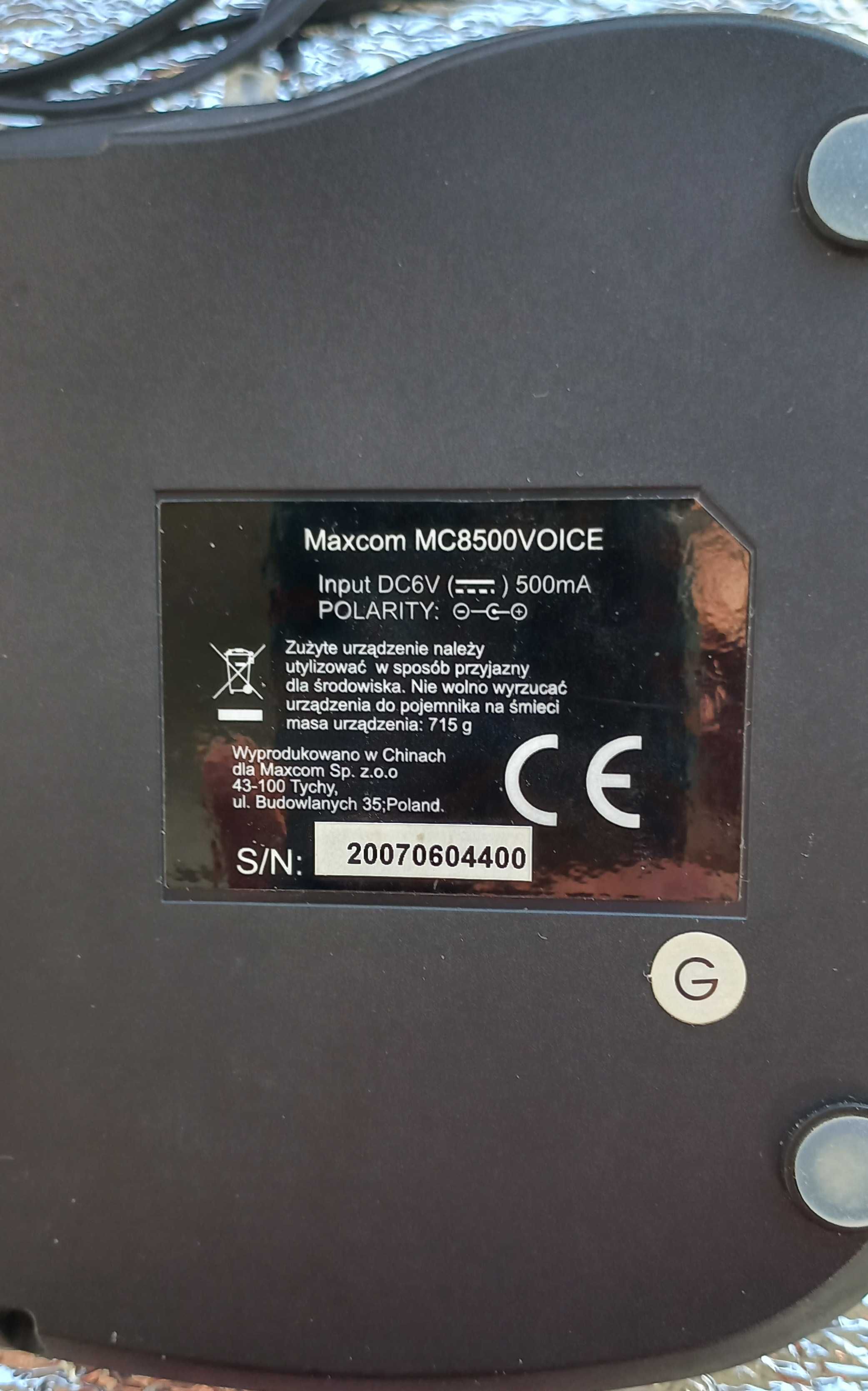 Telefon MaxCom bezprzewodowy MC8500VOICE