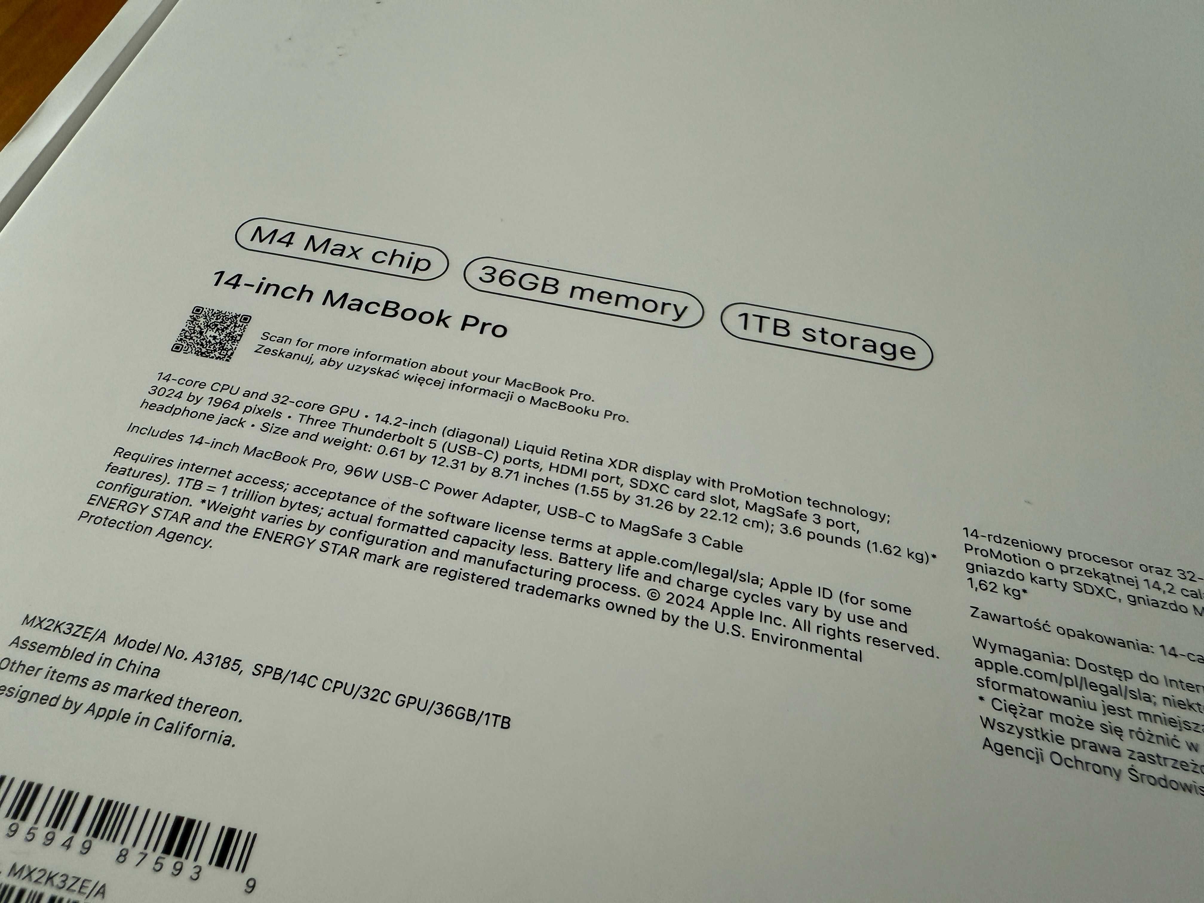 MacBook Pro 14 M4 Max