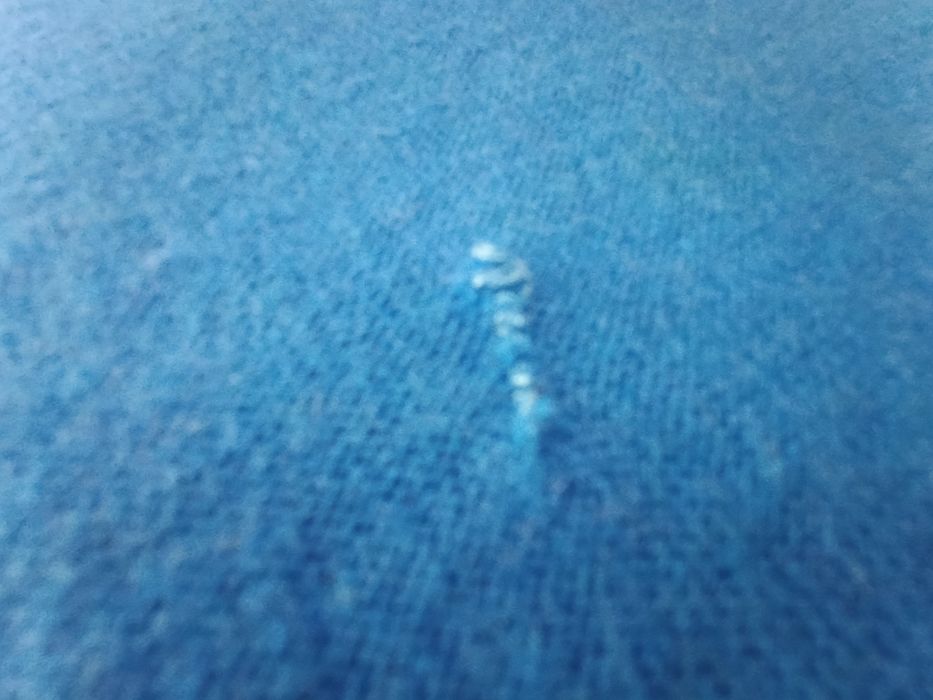 Sweter męski niebieski dekolt w serek, Hollister XL