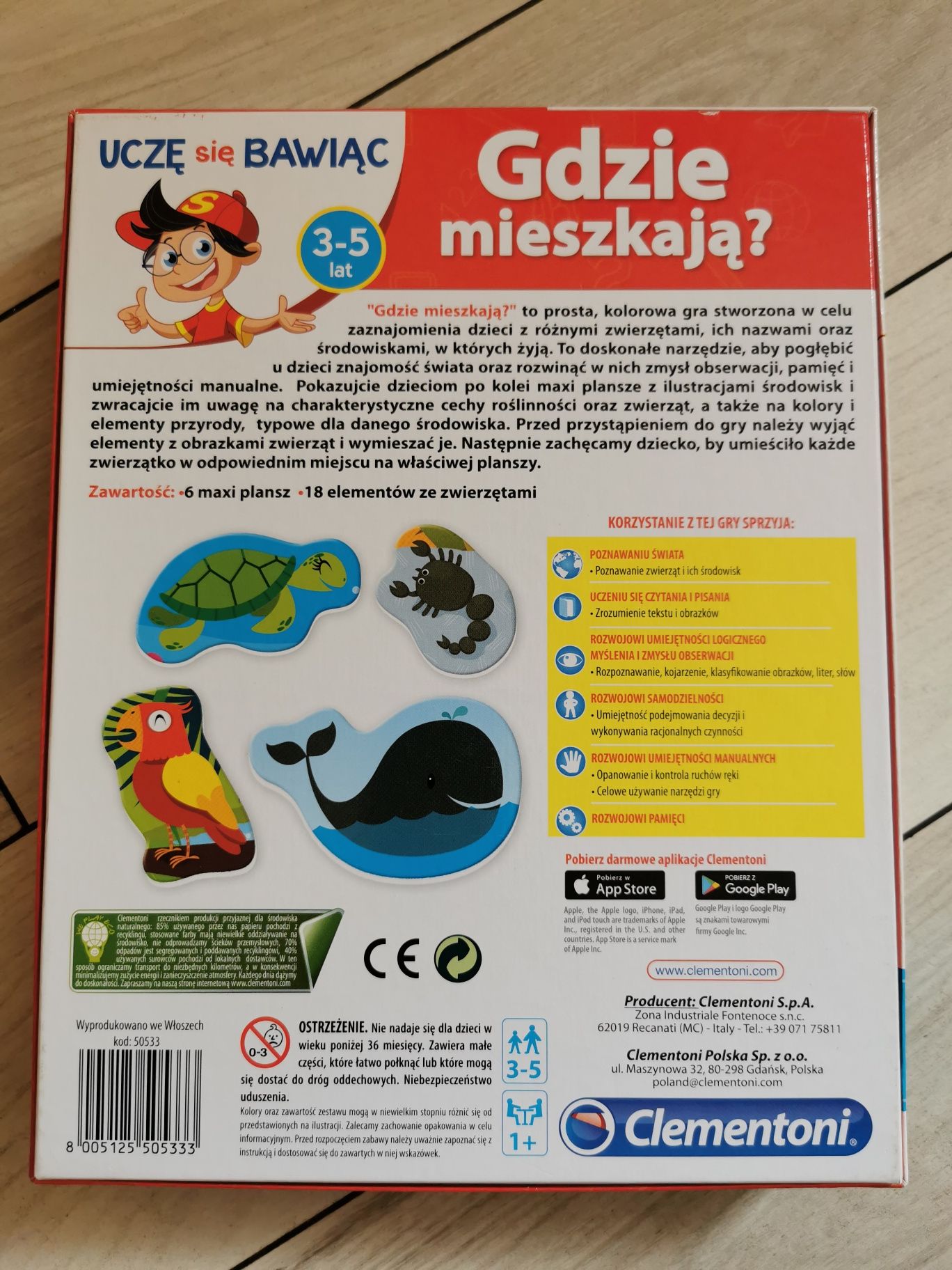 Puzle Puzzle Clementoni Gdzie mieszkają