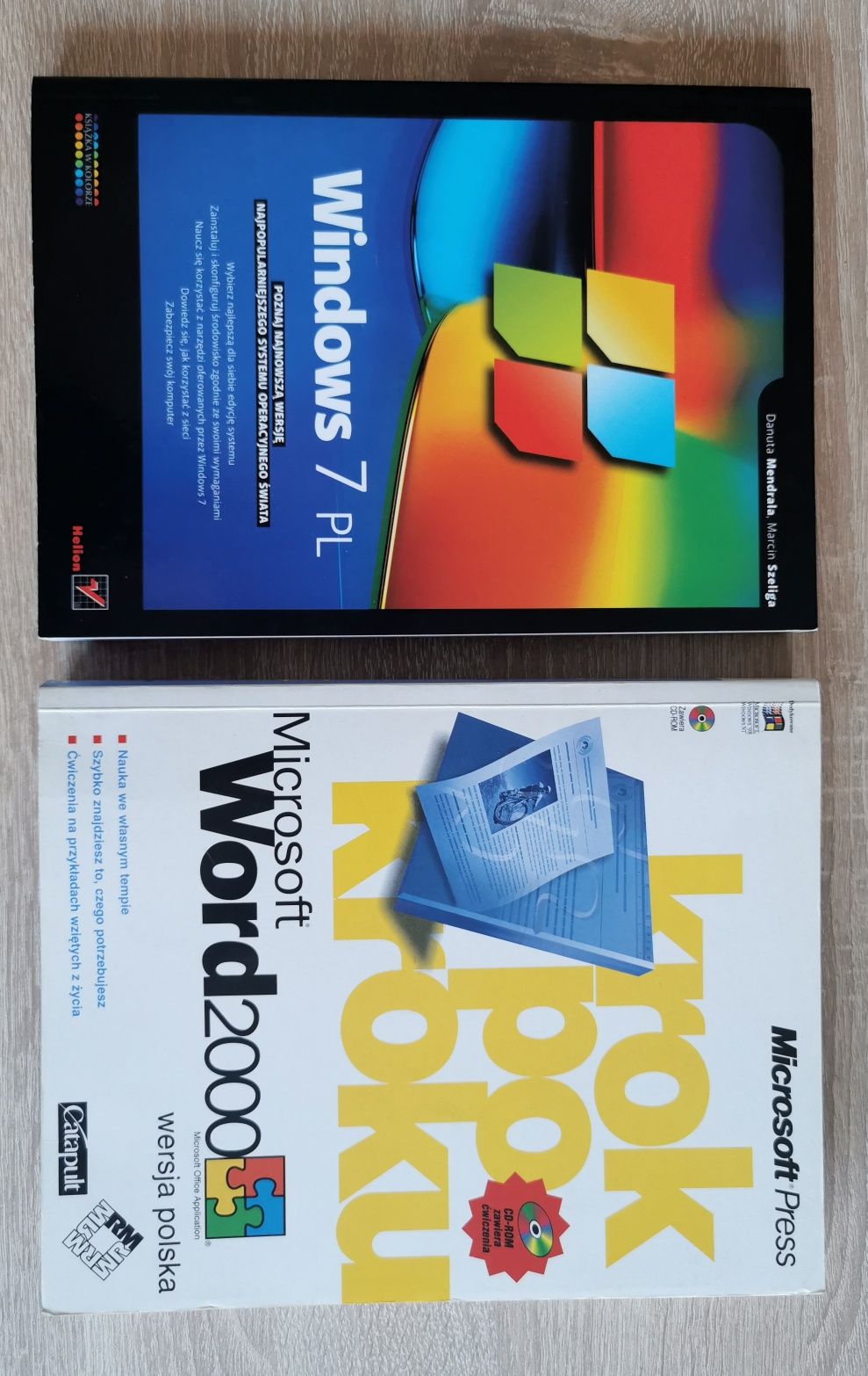 Zestaw książek: Windows 7 PL, Word 2000