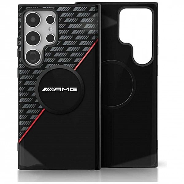 Etui AMG Double Layer Rhombs MagSafe na Samsung Galaxy S25 Ultra - cza