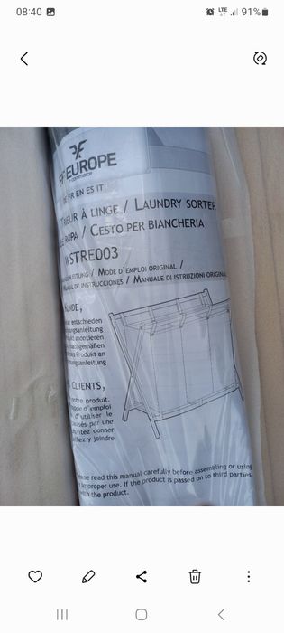 Nowy składany kosz na pranie 3 komorowy