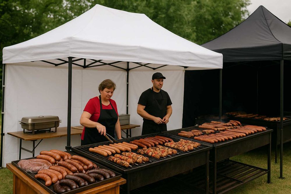 29kg 2x3 6m2 Namiot Handlowy Expresowy Ogrodowy Automatyczny Składany