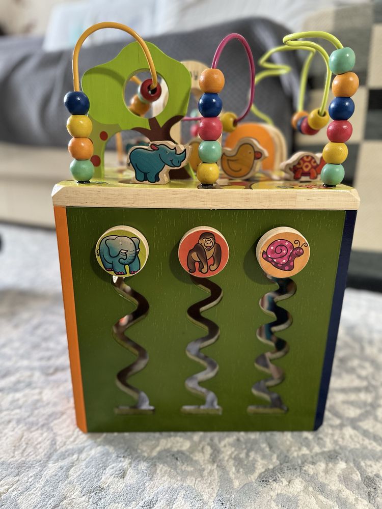 Развивающая игрушка Battat Зоо-куб деревянный