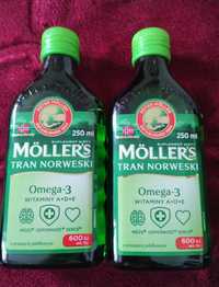 3 x Moller's Tran norweski jabłkowy 250 ml