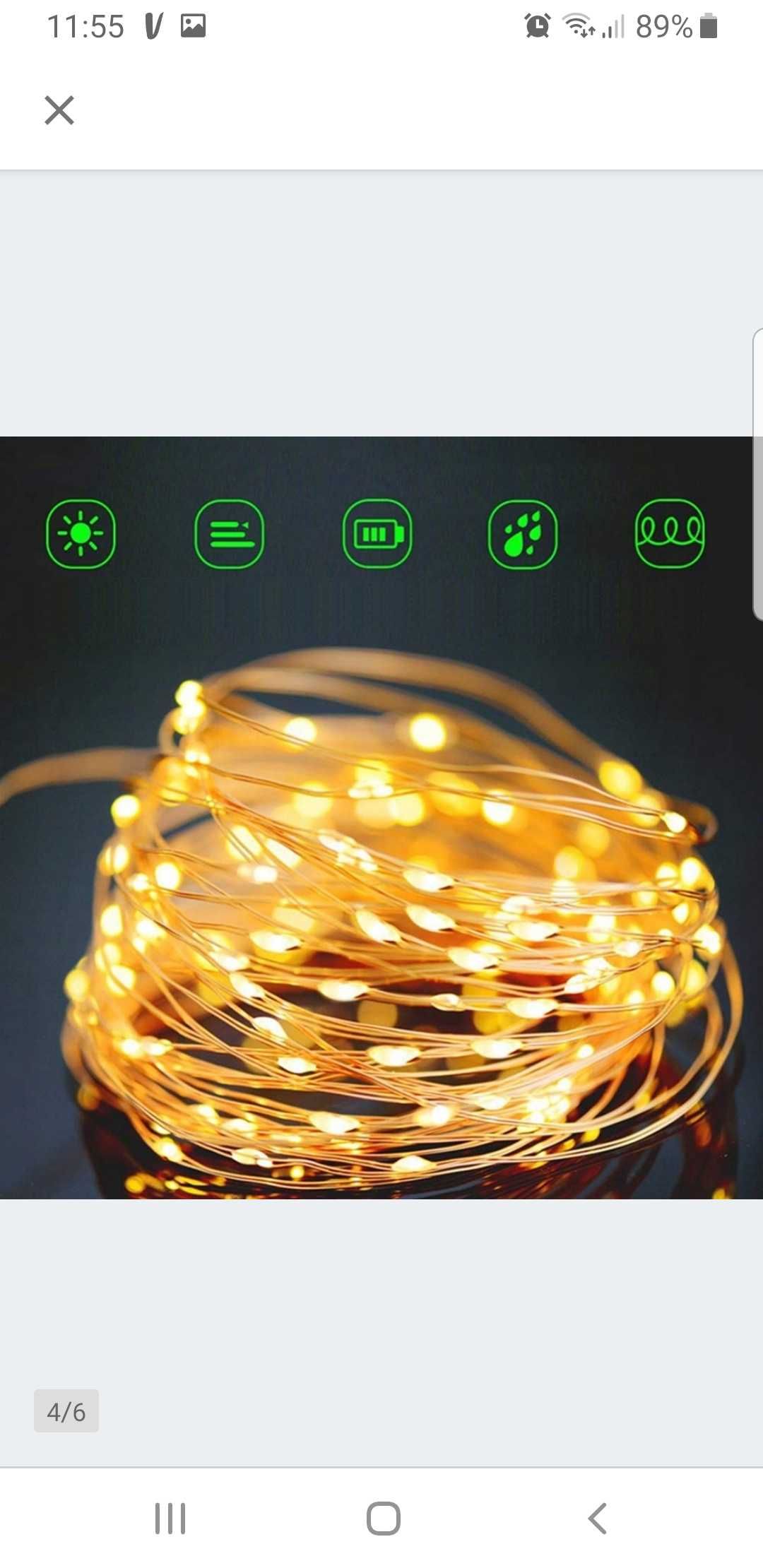 Lampki solarne led 5 metrów