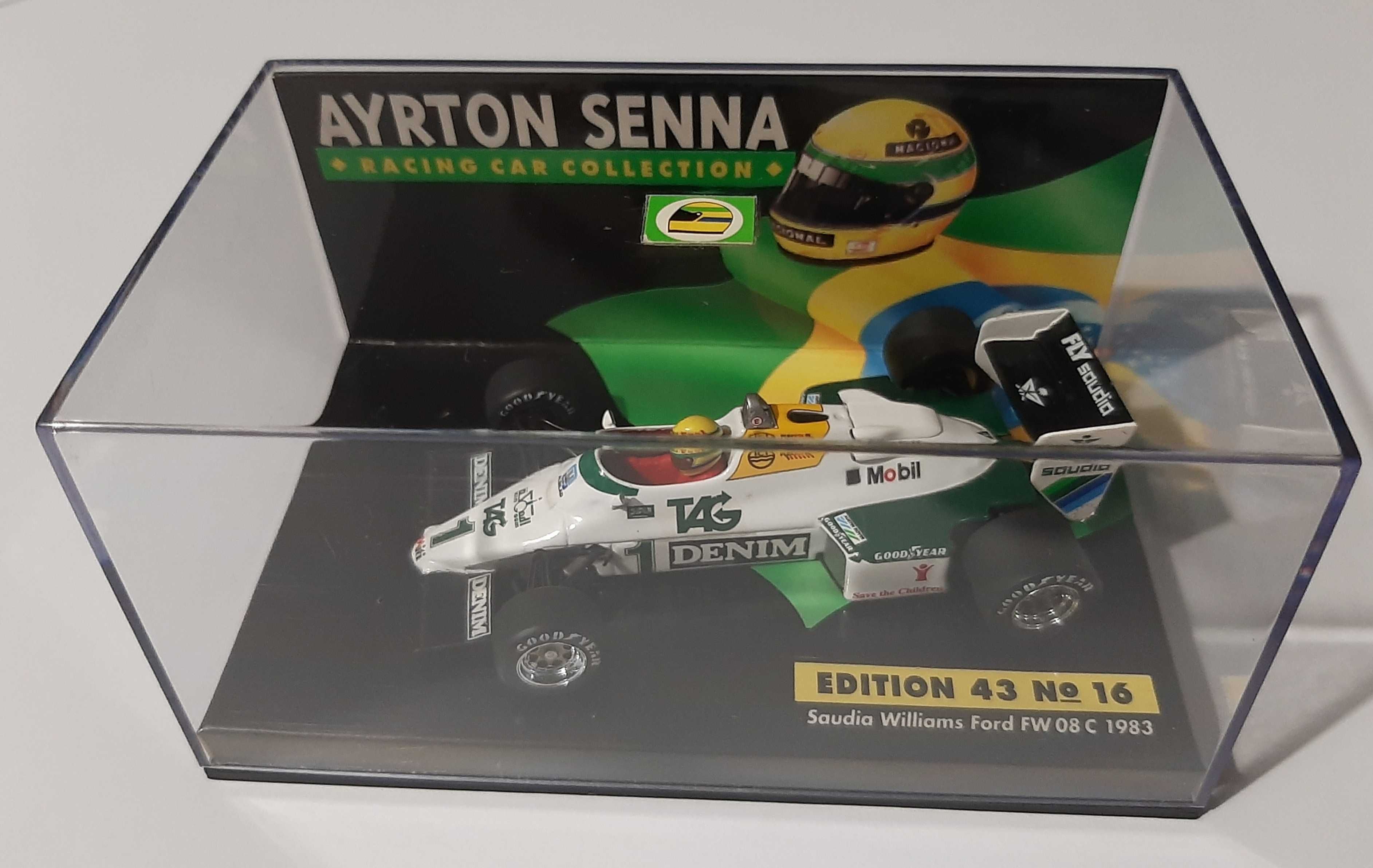 Ayrton Senna F1 teste Williams FW08 C 1983 Minichamps