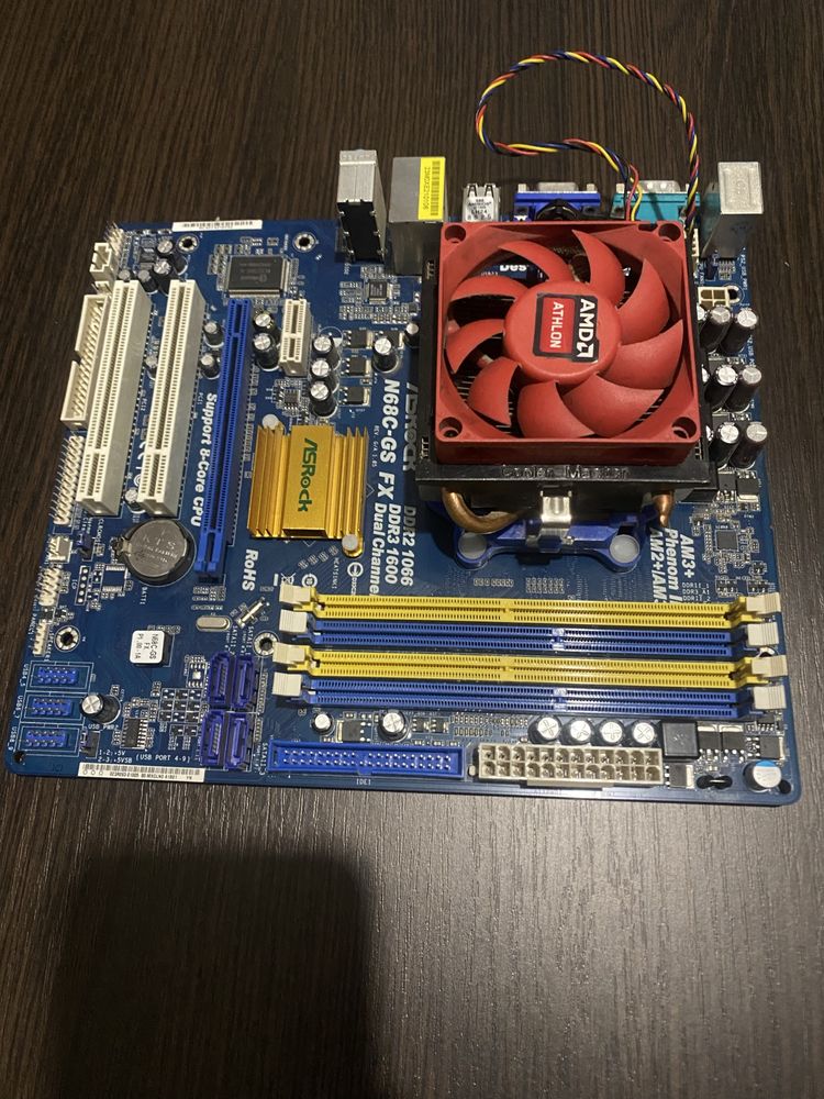 Материнська плата AsRock + AMD Phenom II X4 B55