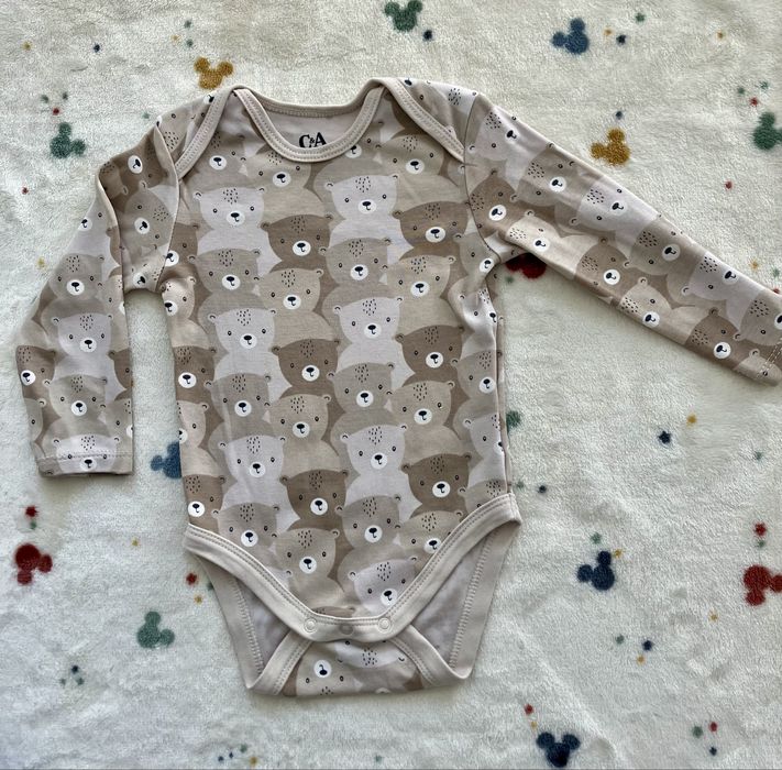 Body niemowlęce w misie C&A, 6-9 mies. rozm. 74,