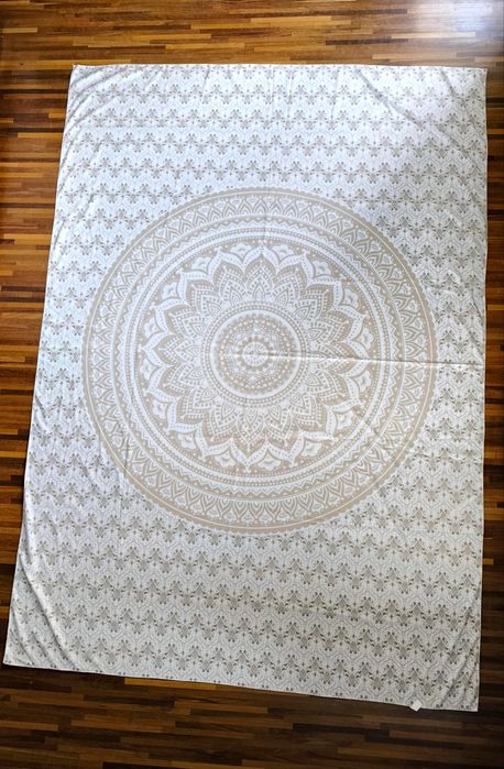 Duża narzuta obrus gobelin typu Mandala 142x204 cm