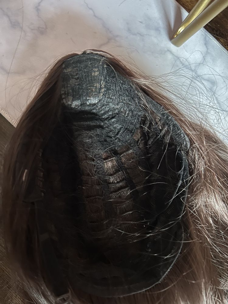 Peruka mega długie włosy przedziałek wig cosplay