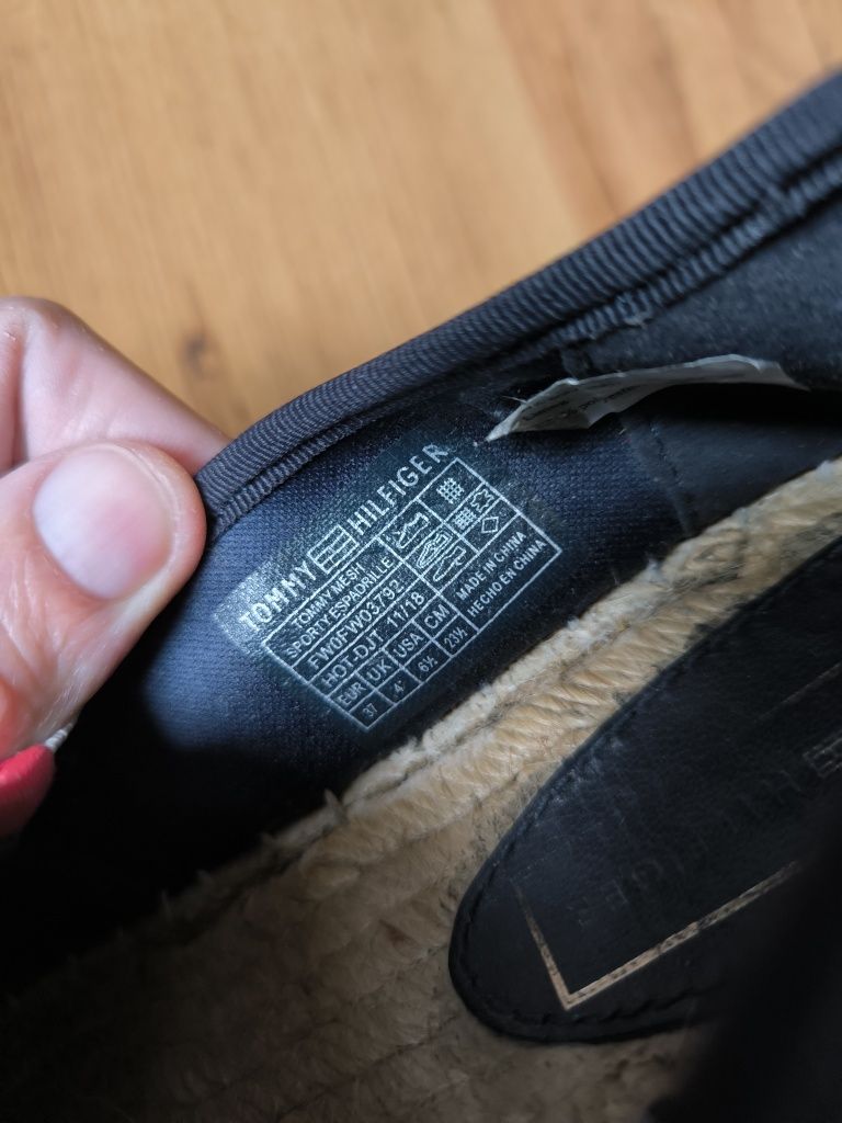 Tommy Hilfiger espadryle damskie 37 białe Tommy