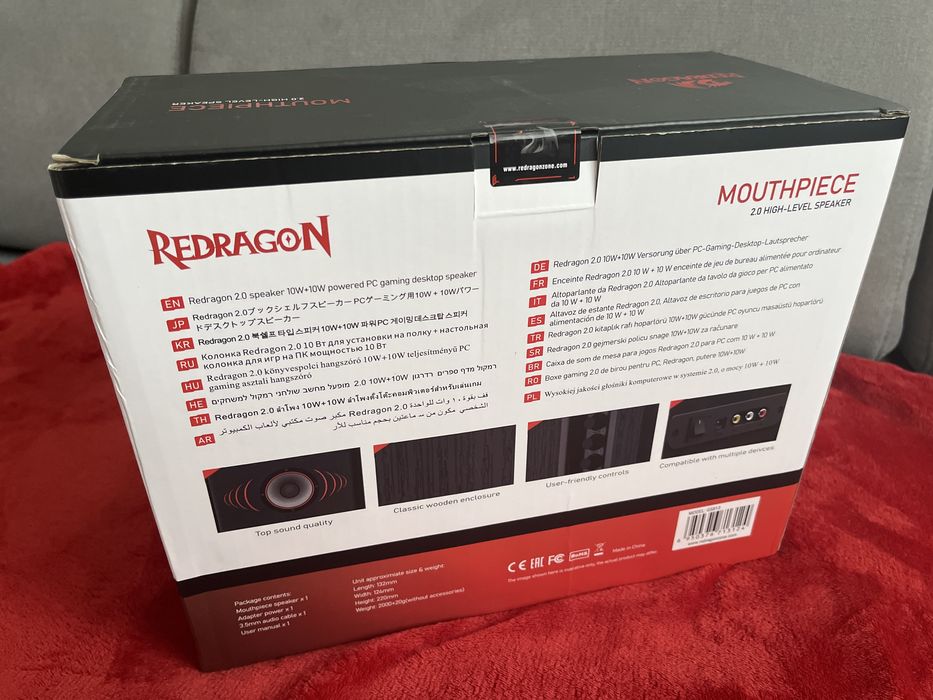 Głośniki komputerowe 10+10W REDRAGON