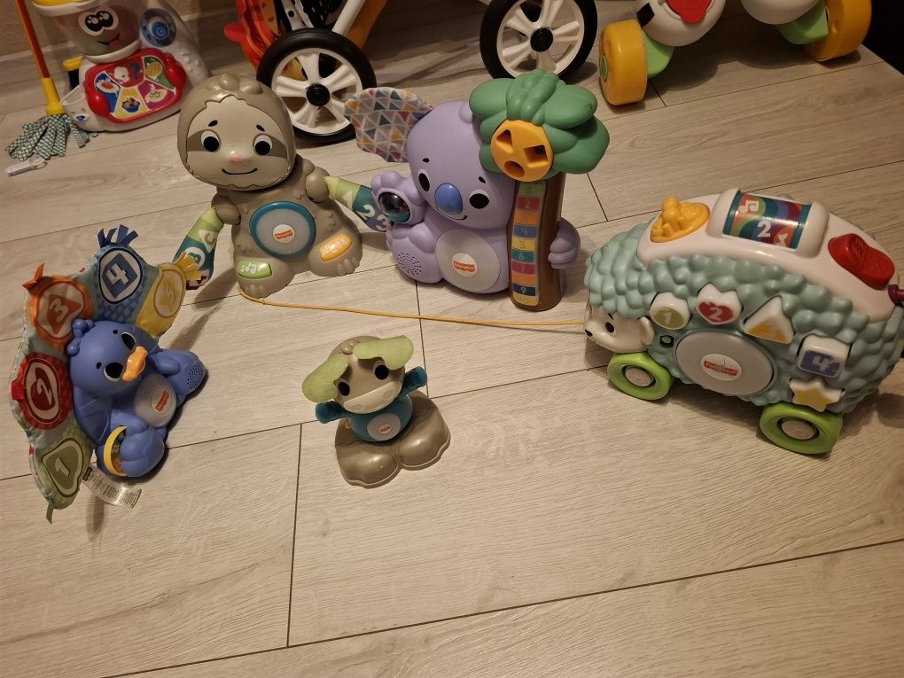 Linkimals fisher price 5 szt. łoś, leniwiec, koala, jeż, paw FISHER