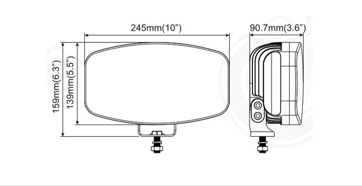 Faróis led de longo alcance (conjunto)