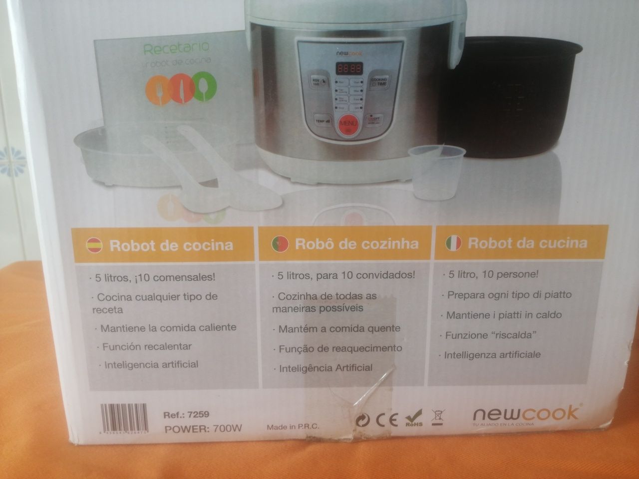 . Máquina de cozinhar/Robô nova