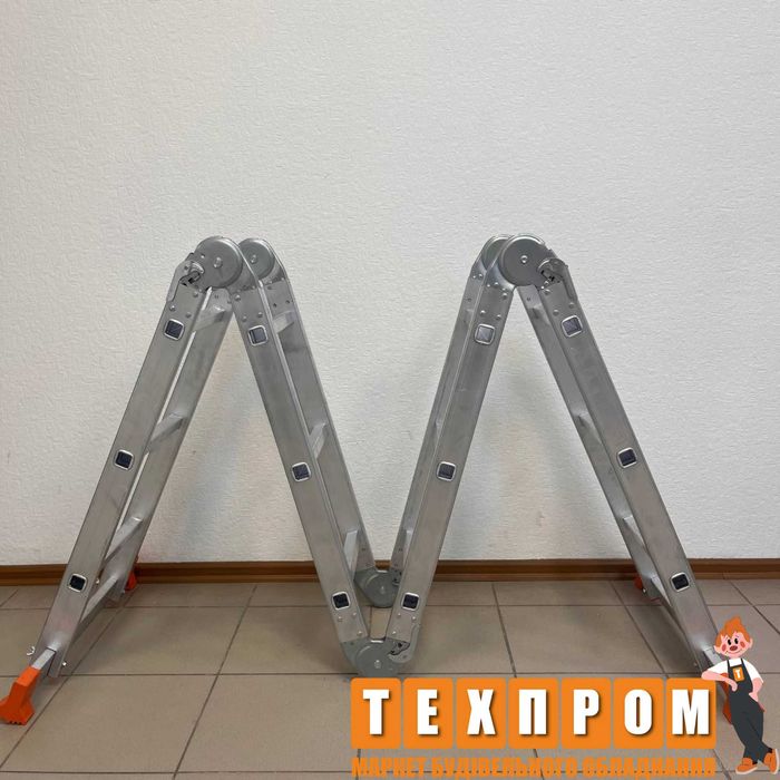 Алюмінієва драбина приставна, 2х та 3х секційна, стрем'янка. Знижки
