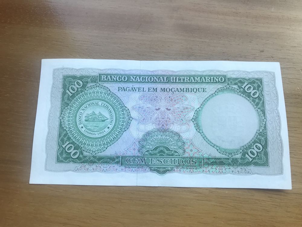 Nota 100 pesetas 1953. 2000 pesetas   / 100 escudos aires ornelas 1961