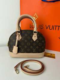 Torebka damska kuferek Louis Vuitton Alma Tote monogram Canvas LV