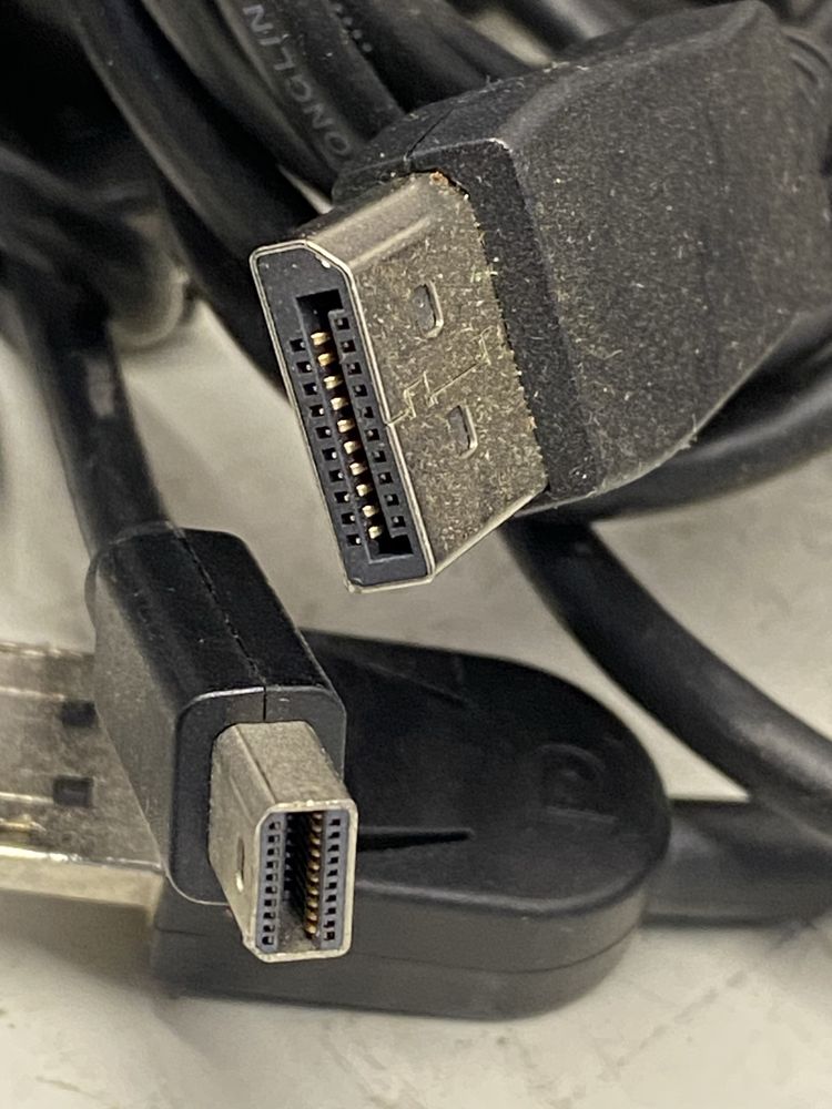 Кабель Mini DisplayPort – DisplayPort 4K, 1,5 м, чорний