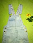 Джинсовый комбинезон Zara, джинсы на девочку 5-6 лет