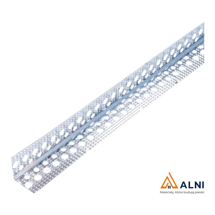 Narożniki aluminiowe perforowane 23x23mm 3m Mocne
