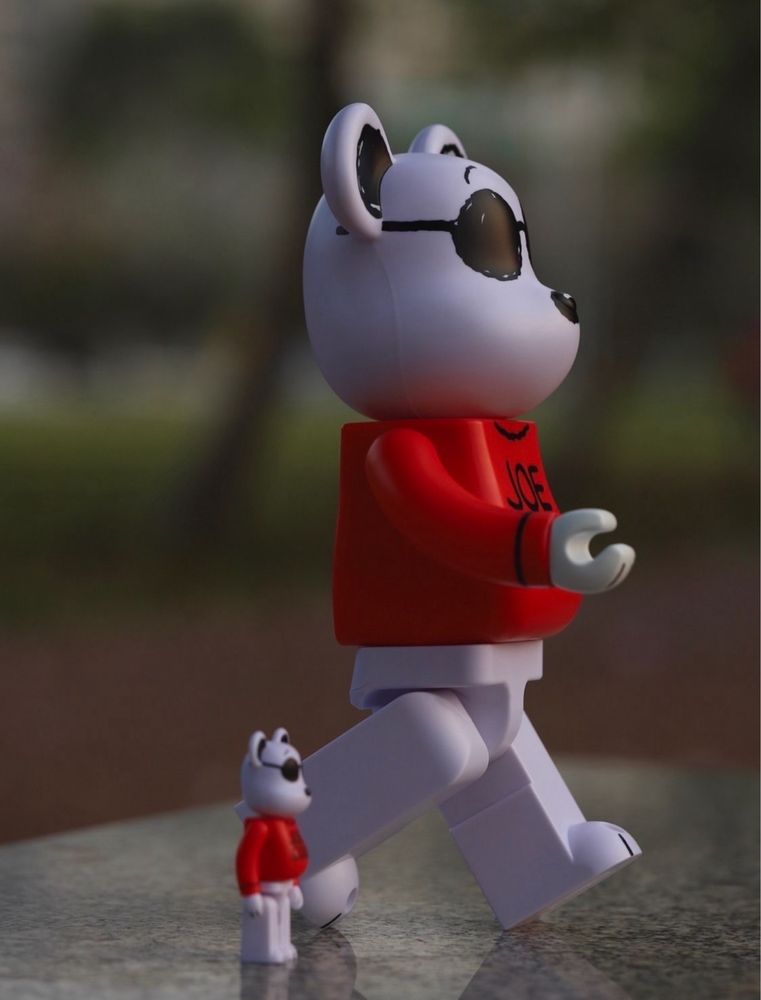 Оригінальний bearbrick snoopy Joy Cool