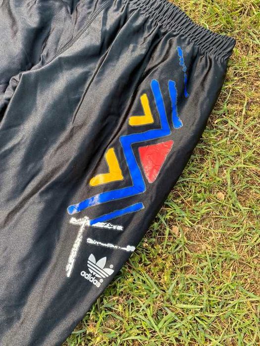 Spodnie dresowe sportowe damskie Adidas vintage M czarny sport