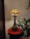 Lampa z bursztynu Bałtyckiego lampka bursztynowa Tiffany