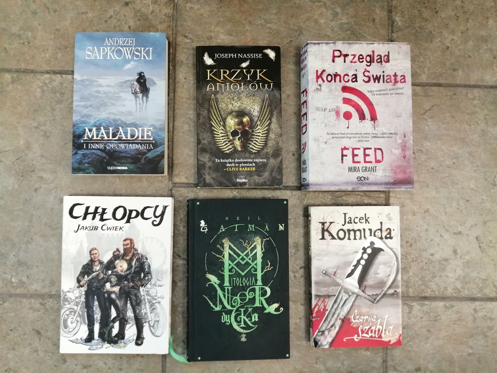 Dukaj, Komuda, Gaiman, Lem,Goodkind, Pilipiuk