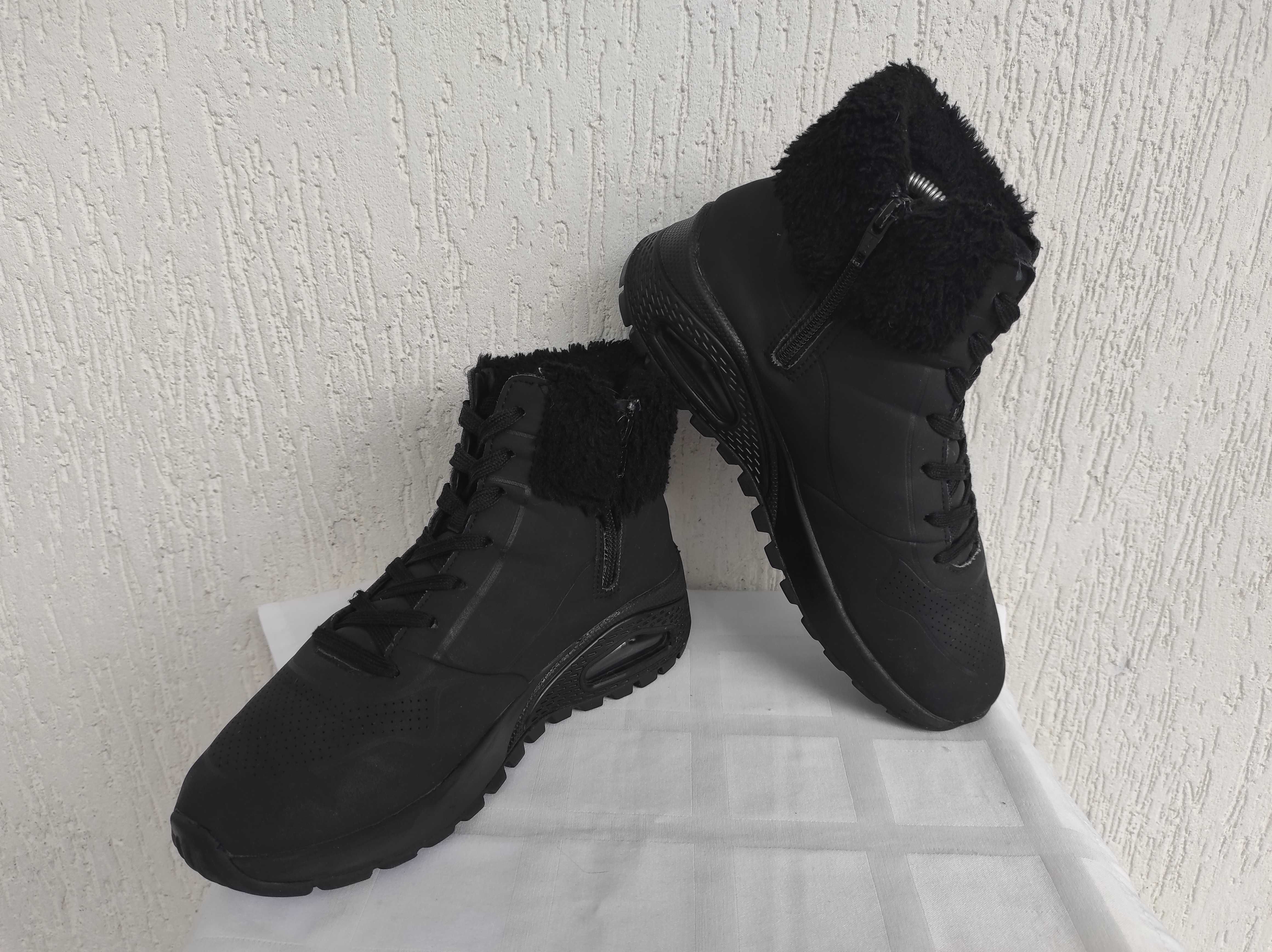 Брендовие демисезонно-зимние ботинки Skechers р.37