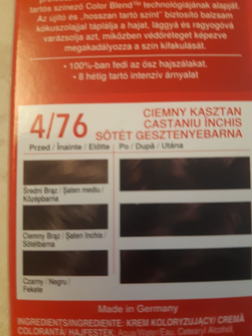 Farba Londa Color 4/76, ciemny kasztan