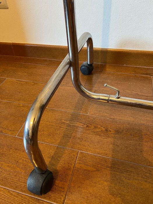 Cabide, suporte para roupa, inox