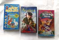 "Magic English" , "Anastasia" e "Bernardo e Bianca" - VHs