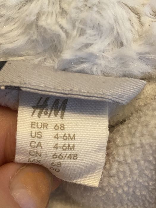 Теплий зимовий комбінезон конверт на 4/6 міс 68 см