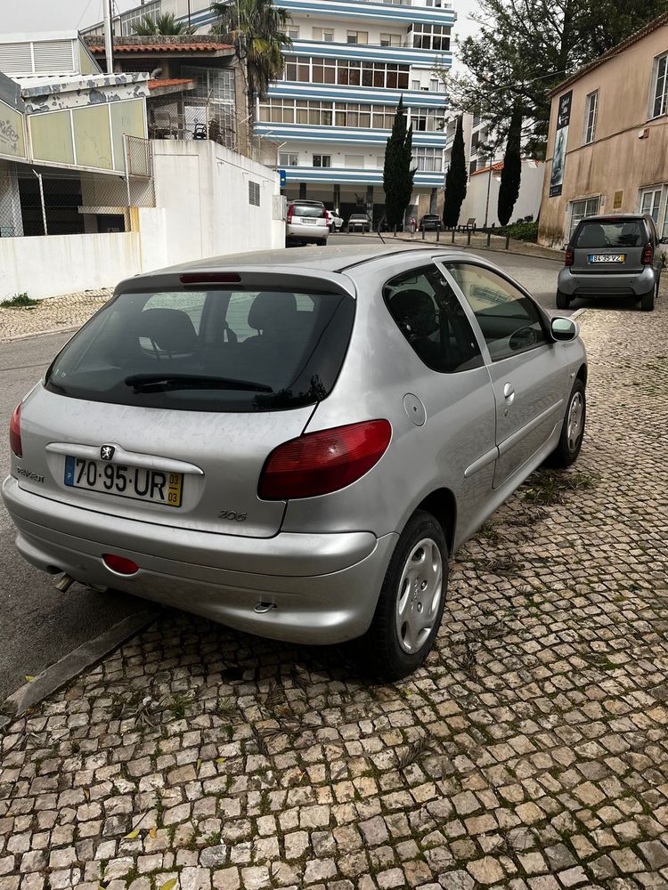 Peugeot 206  1.1 cinzento 2003 com 3 portas