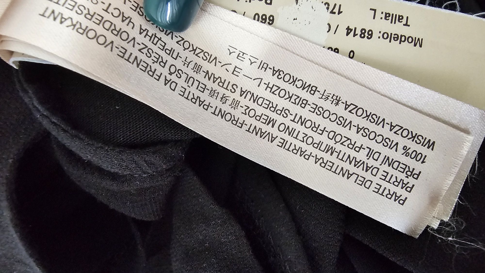Bluzka damska z rękawem 3/4 r L Massimo Dutti