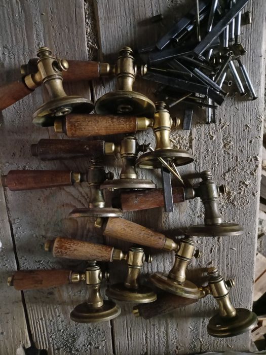 Klamki retro mosiądz