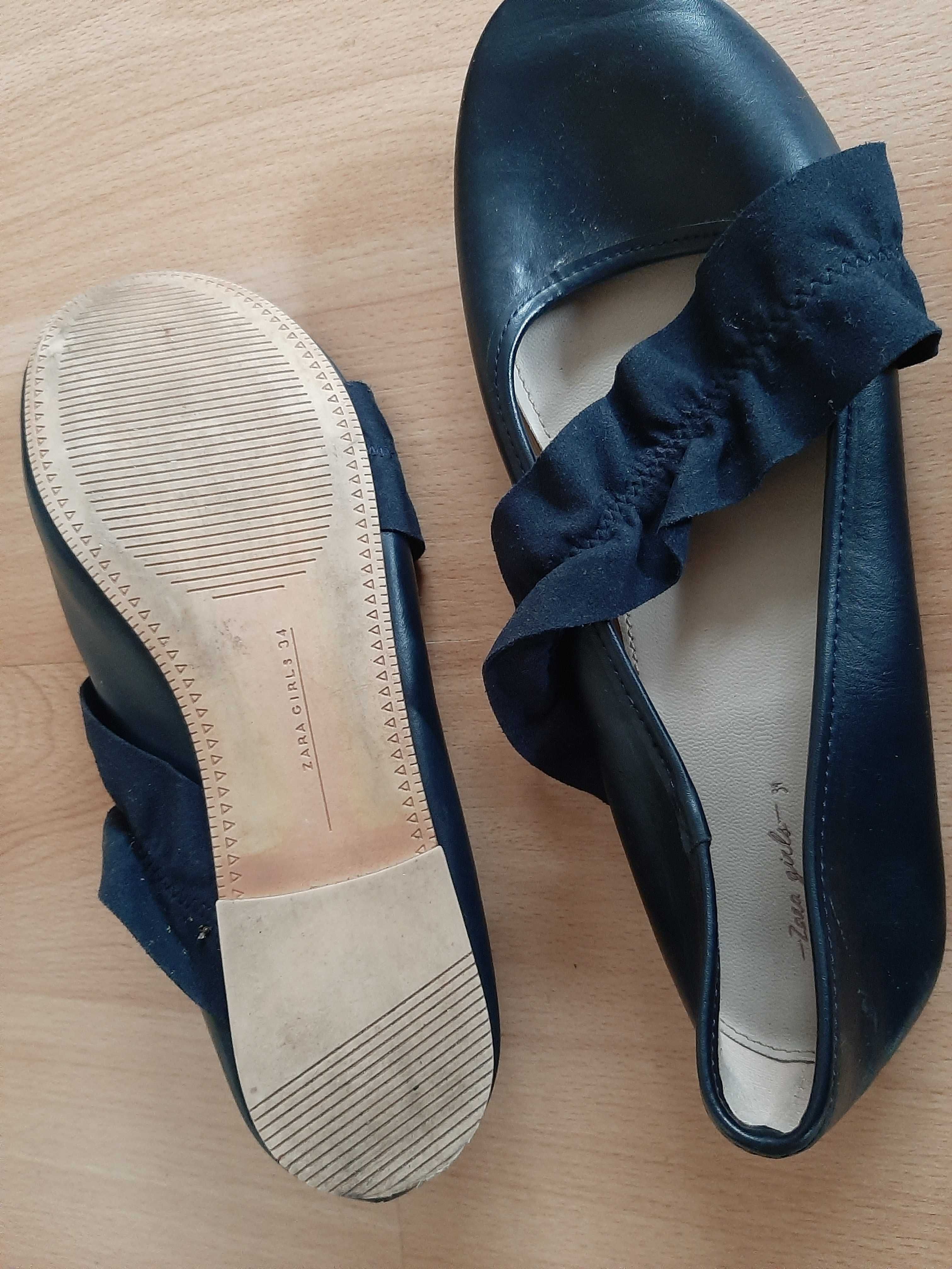Baletki/czółenka/balerinki/eleganckie buciki Zara Girls rozm. 34,