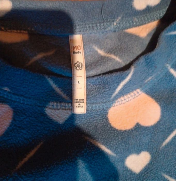 Pijamas polares, rosa e azul