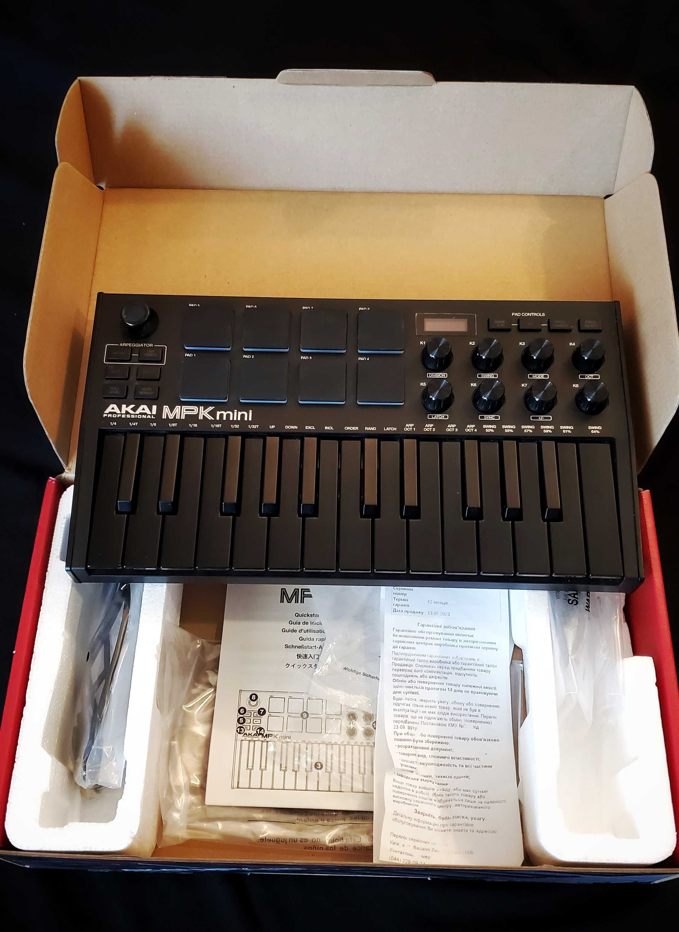 Midi клавіатура Akai MPK mini MK3 Black