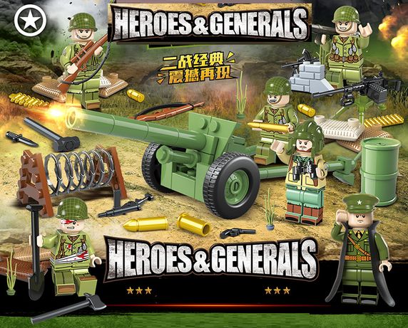 Bonecos minifiguras Coleção Guerra / Militar nº45 (compativel Lego)