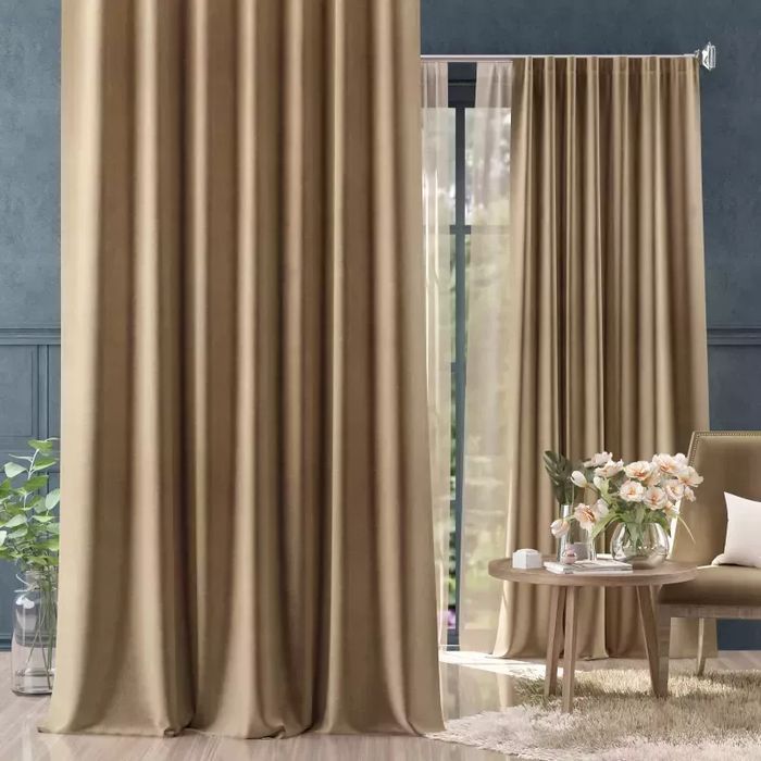 Zasłona gotowa Welur Moradi Karmel 145x250cm Okazja!!