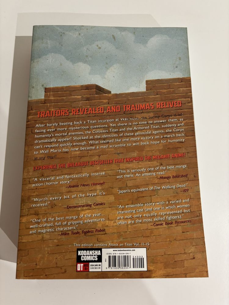 Mangá: “Attack On Titan” - Colossal Edition - 3.° Volume