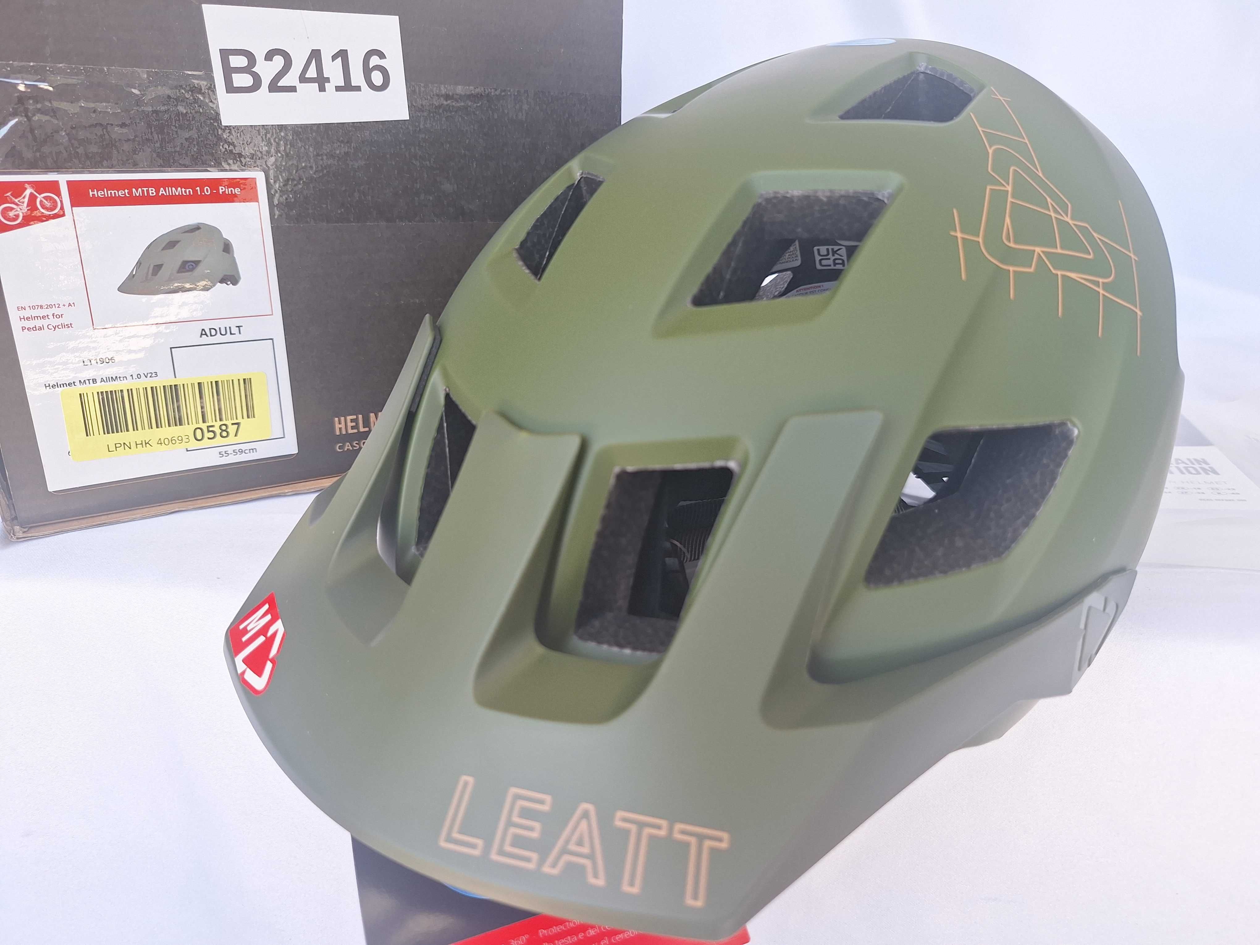 Kask Rowerowy Leatt LT1906 Helmet MTB AllMtn 1.0 V23 Pine M 55-59cm