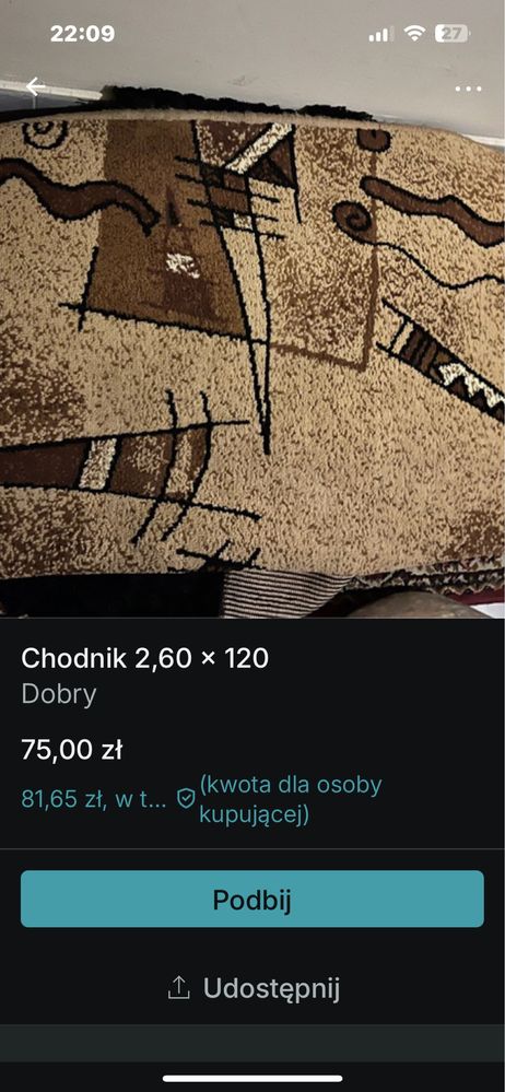 Dywan chodnik dywanik shaggy