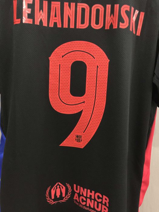 Nowa koszulka Nike wyjazdowa Barcelona 24-25 #9 Lewandowski R.S-XXXL